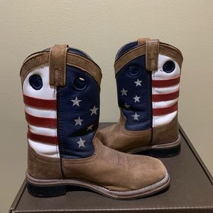 Boy's USA Flag Smokey Mountain Boots!